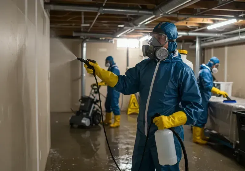 Basement Sanitization and Antimicrobial Treatment process in Hialeah Gardens, FL