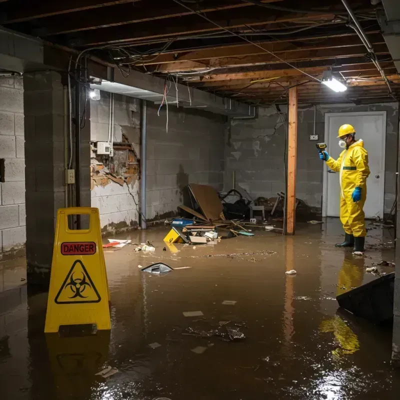 Flooded Basement Electrical Hazard in Hialeah Gardens, FL Property